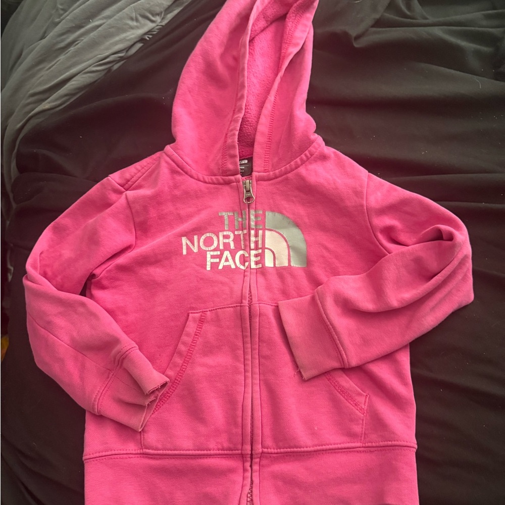 The North Face Girls' Pink Zip-Up Hoodie